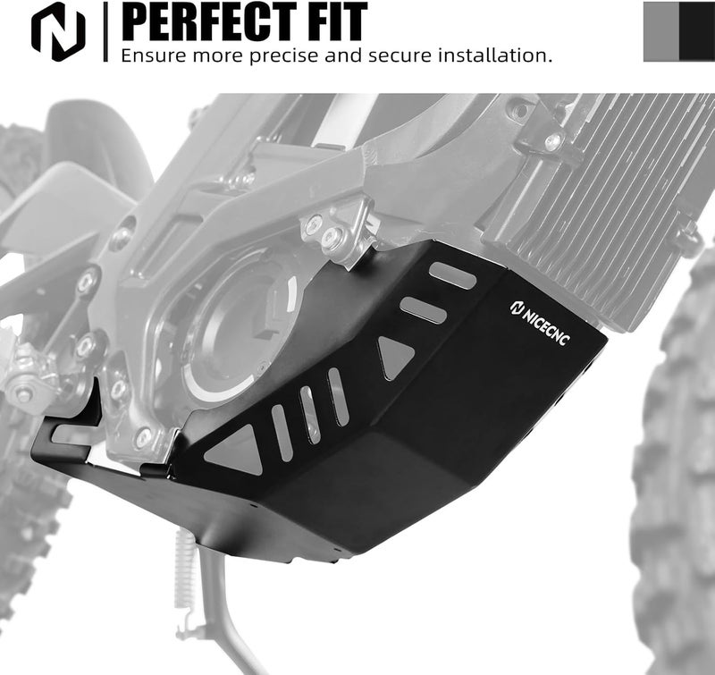 NICECNC Engine Chassis Protection Cover Skid Plate Compatible with Surron Light bee X/S/L1E Compatible with Segway X160/X260 Electric Dirt Bike Accessories See Fitment - Image 2